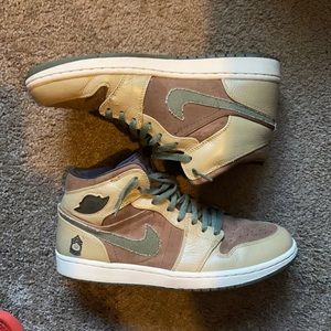 2008 Jordan retro 1 mid armed forces brown